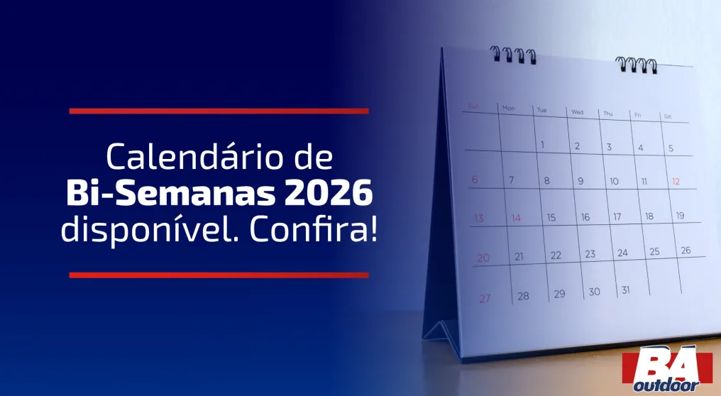 Calend&aacute;rio de Bi-Semanas 2026 dispon&iacute;vel. Confira!