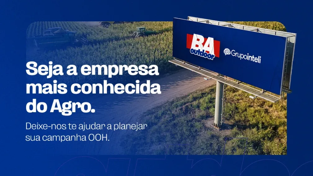 Seja a empresa mais conhecida do Agro. Deixe-nos te ajudar a planejar sua campanha OOH.