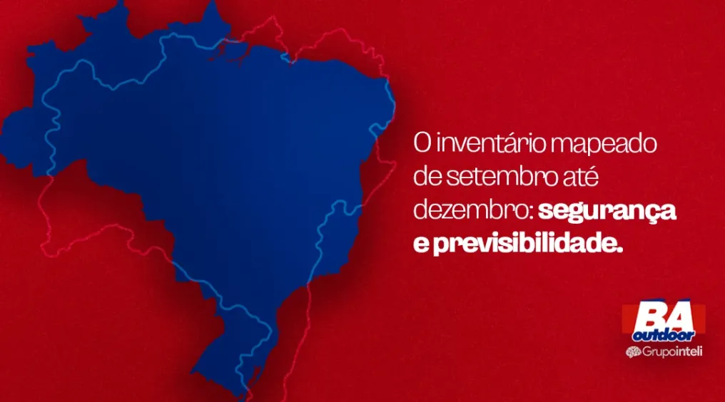 O invent&aacute;rio mapeado de setembro at&eacute; dezembro: seguran&ccedil;a e previsibilidade.