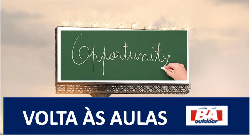 Volta &agrave;s aulas aquece as vendas. Anuncie em m&iacute;dia exterior.